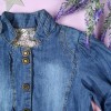 Куртка джинс для дівчинки - 6005 - 28120