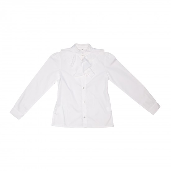 Блуза с длинным рукавом для девочки - шк121 - 30392