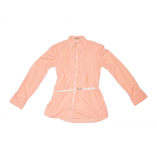 Блуза с длинным рукавом для девочки - Оксана-2 - 30415