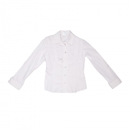 Блуза с длинным рукавом для девочки - Алина - 30596