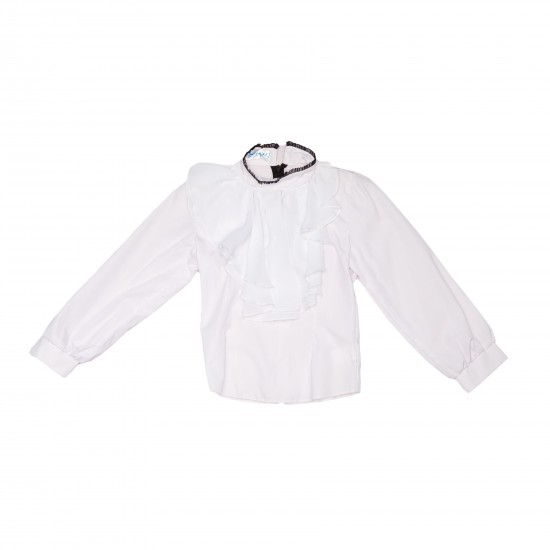 Блуза з довгим рукавом для дівчинки - Джесика - 30609
