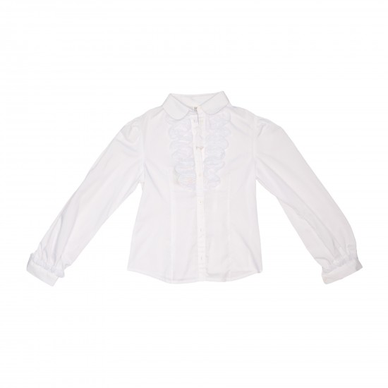 Блуза с длинным рукавом для девочки - 444/1-1 - 30680