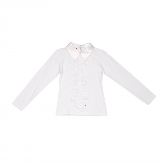 Блуза с длинным рукавом для девочки - C4757 - 31342