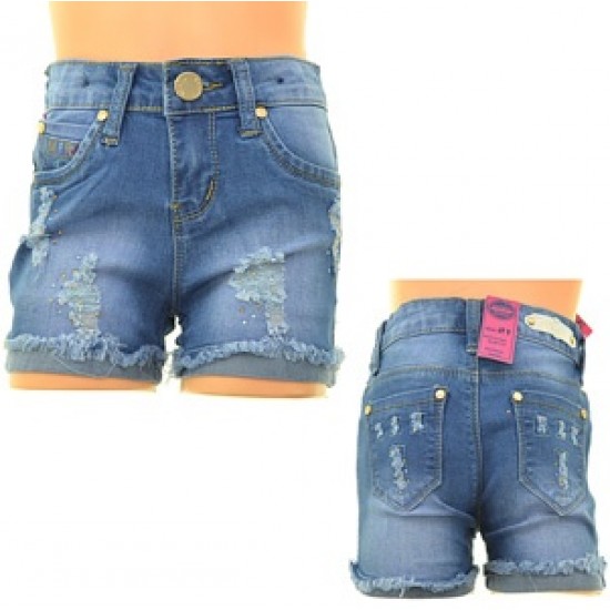 Шорти джинс для дівчинки - F-402 - 32557