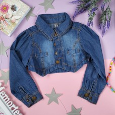 Куртка джинс для дівчинки - 6004