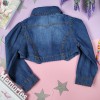 Куртка джинс для дівчинки - 6004 - 32755