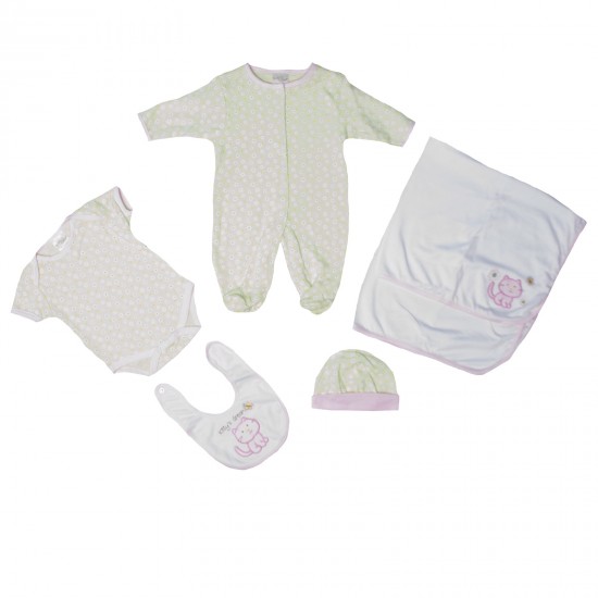 Комплект для новонародженого для дівчинки - LV-18 - 35140