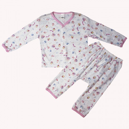 Пижама с длинным рукавом для девочки - 501NBH01/1 - 36035
