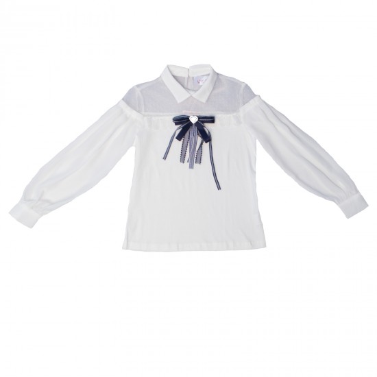 Блуза с длинным рукавом для девочки - B75059 - 39429