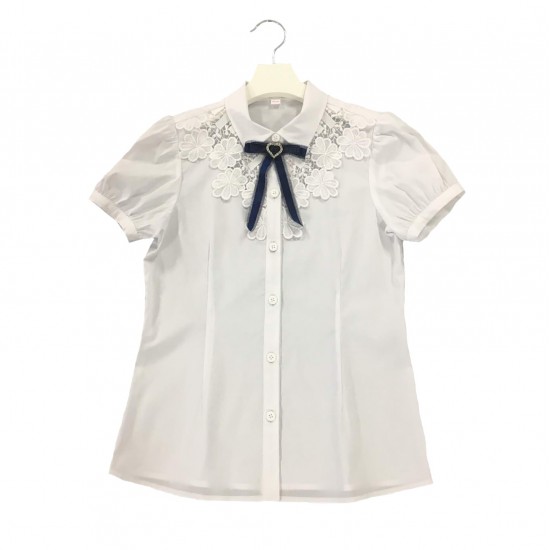 Блуза с коротким рукавом для девочки - B75190 - 39432