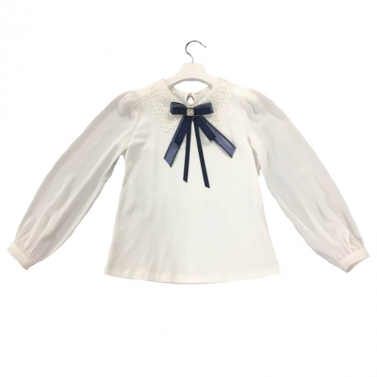Блуза с длинным рукавом для девочки - B75068 - 39435