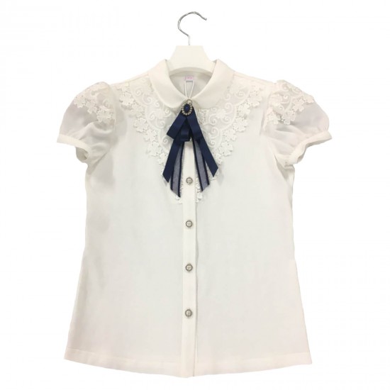 Блуза с коротким рукавом для девочки - B75106 - 39436