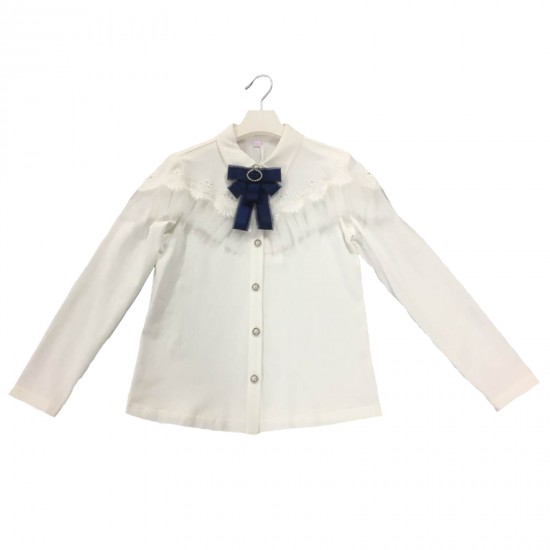 Блуза з довгим рукавом для дівчинки - B75322 - 39438