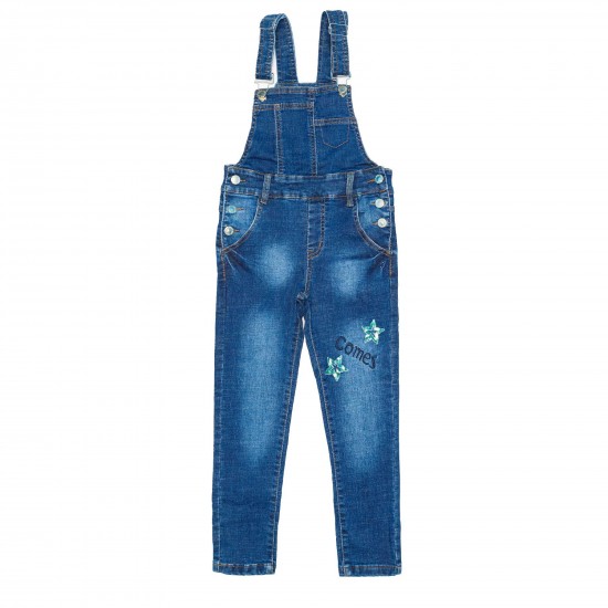 Напівкомбінезон джинс для дівчинки - 1038 - 39660